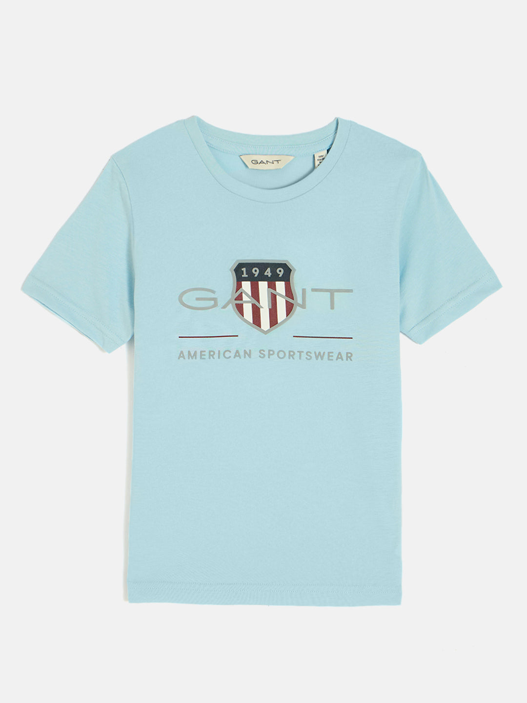 Gant Boys Aqua Round Neck Short Sleeves T-Shirt
