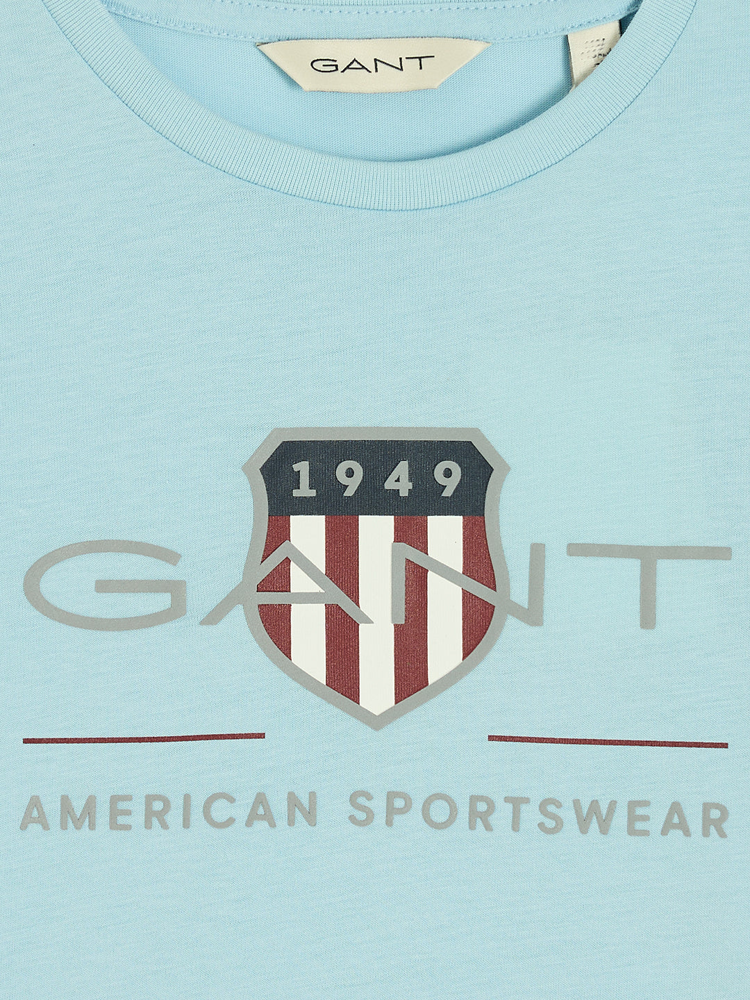 Gant Boys Aqua Round Neck Short Sleeves T-Shirt