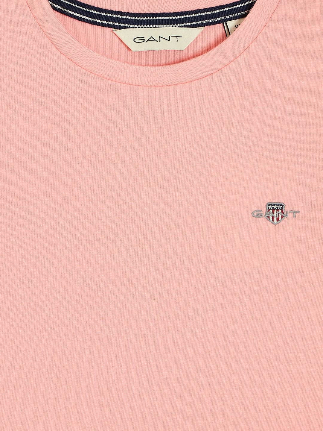 Gant Boys Pink Round Neck Short Sleeves T-Shirt