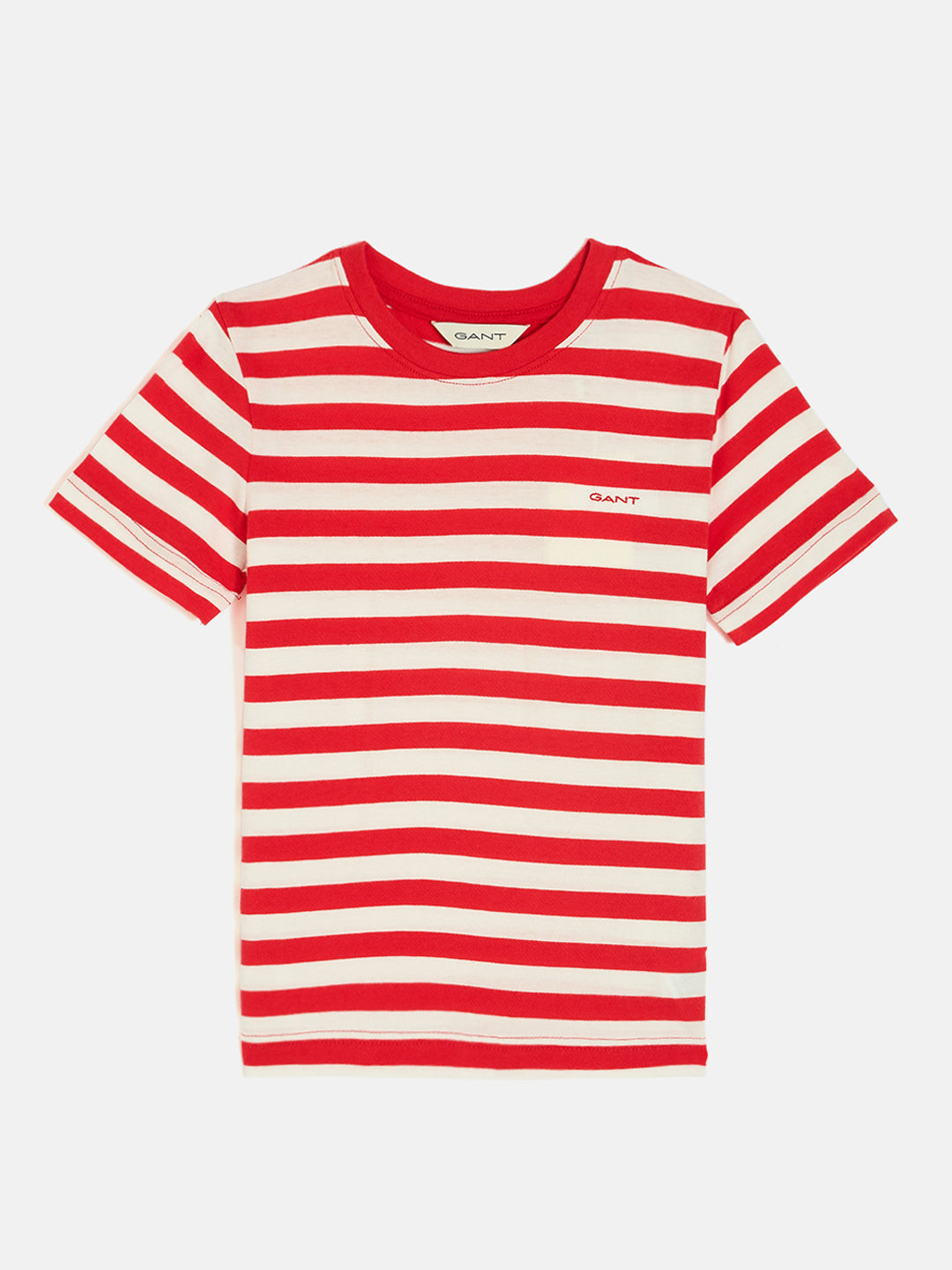 Gant Boys Red Round Neck Short Sleeves T-Shirt