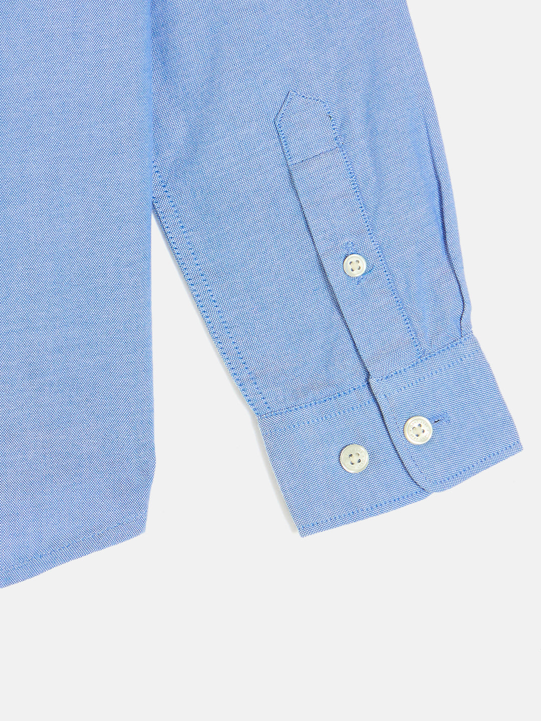 Gant Boys Blue Button Down Collar Full Sleeves Shirt