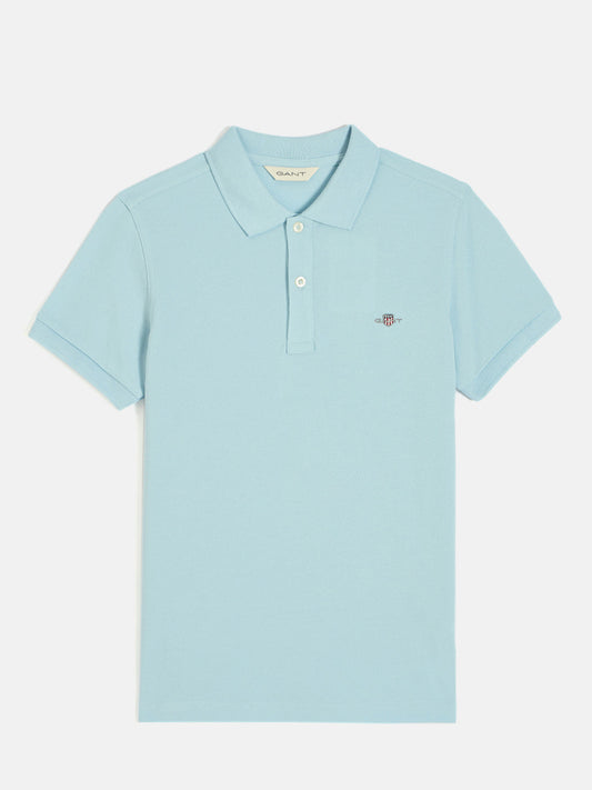 Gant Boys Aqua Short Sleeves Polo Tshirt
