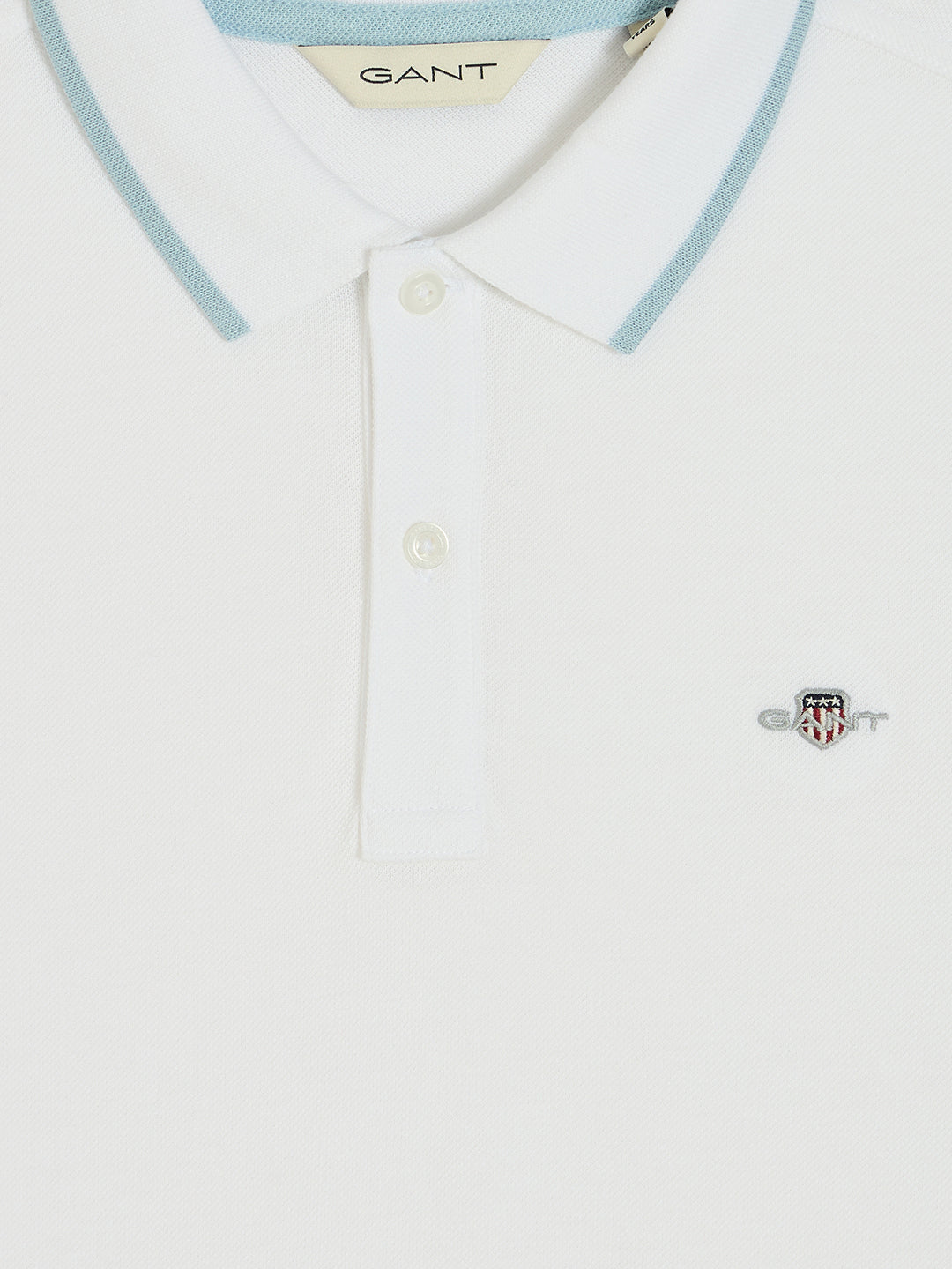 Gant Boys White Short Sleeves Polo Tshirt