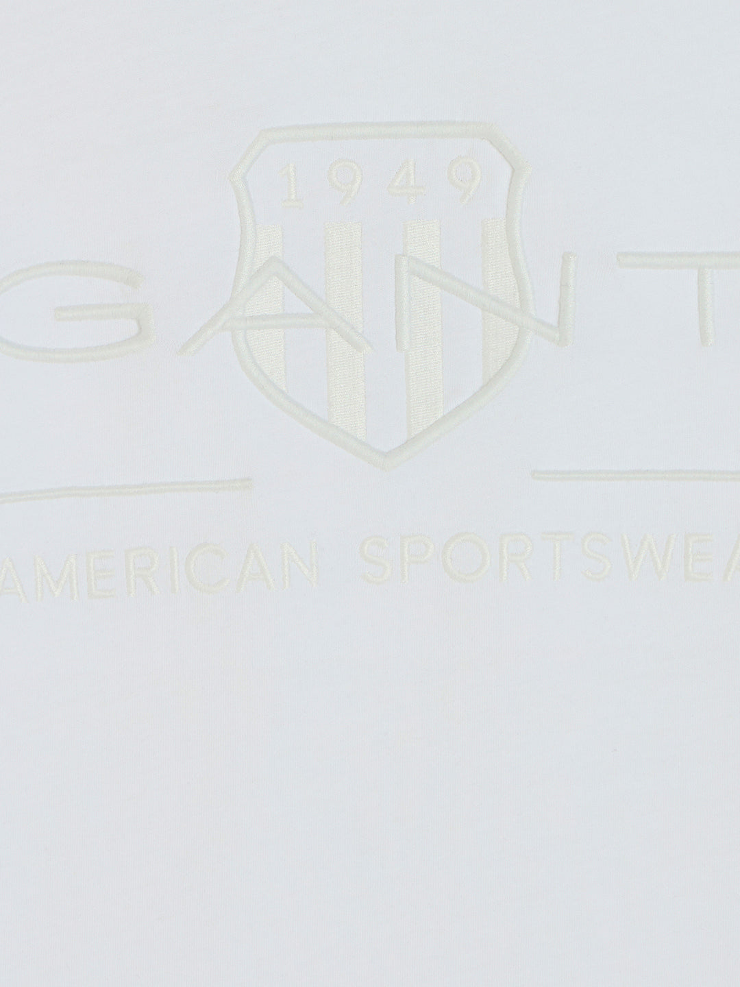 Gant Boys White Round Neck Short Sleeves T-Shirt