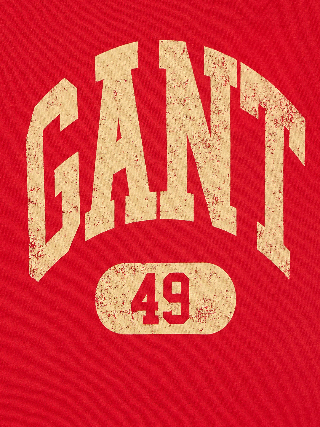 Gant Boys Red Round Neck Short Sleeves T-Shirt