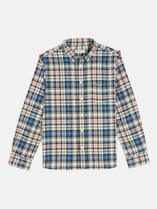 Gant Boys Multicolor Button Down Collar Full Sleeves Shirt