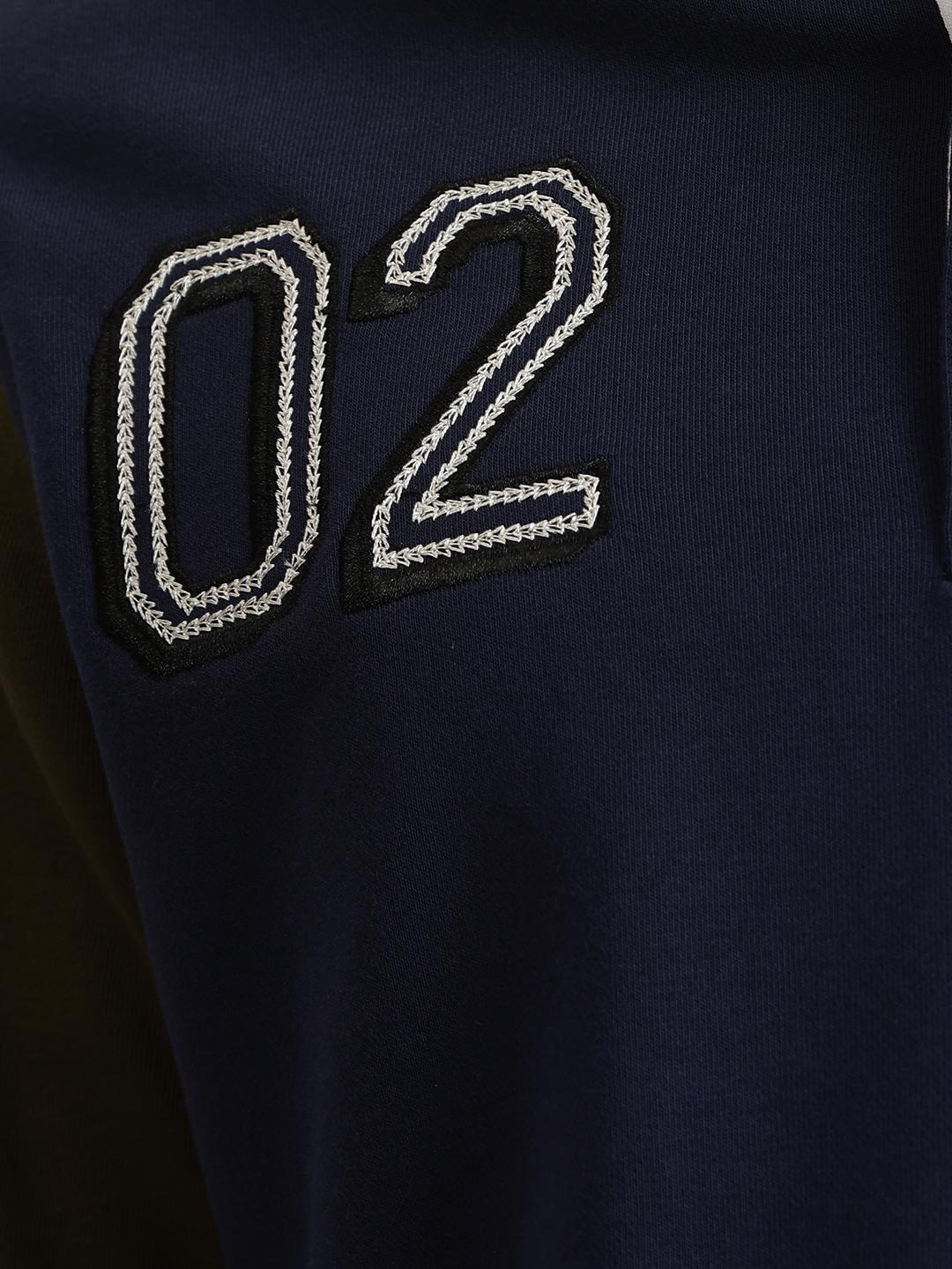 True Religion Men Color-Blocked Polo Collar Full Sleeves T-Shirt