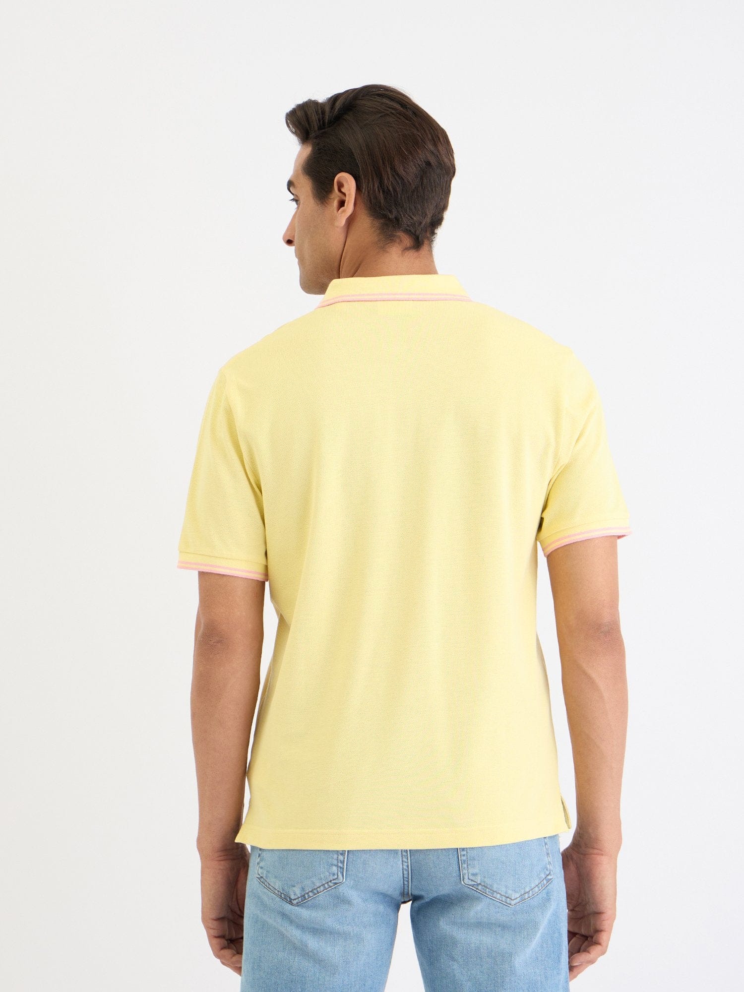 Gant Men Yellow Solid Polo Tshirt