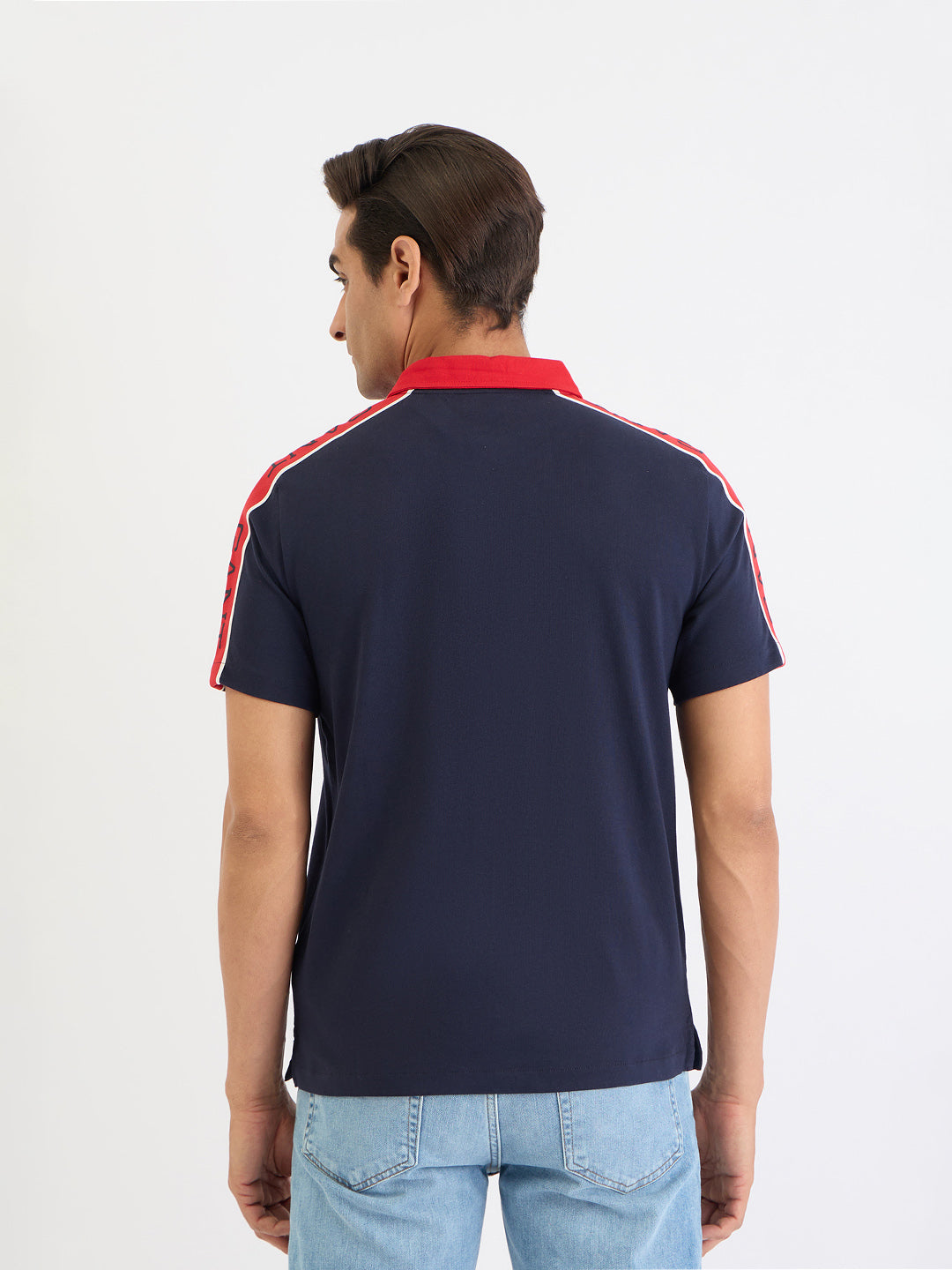 Gant Men Blue Solid Polo Tshirt