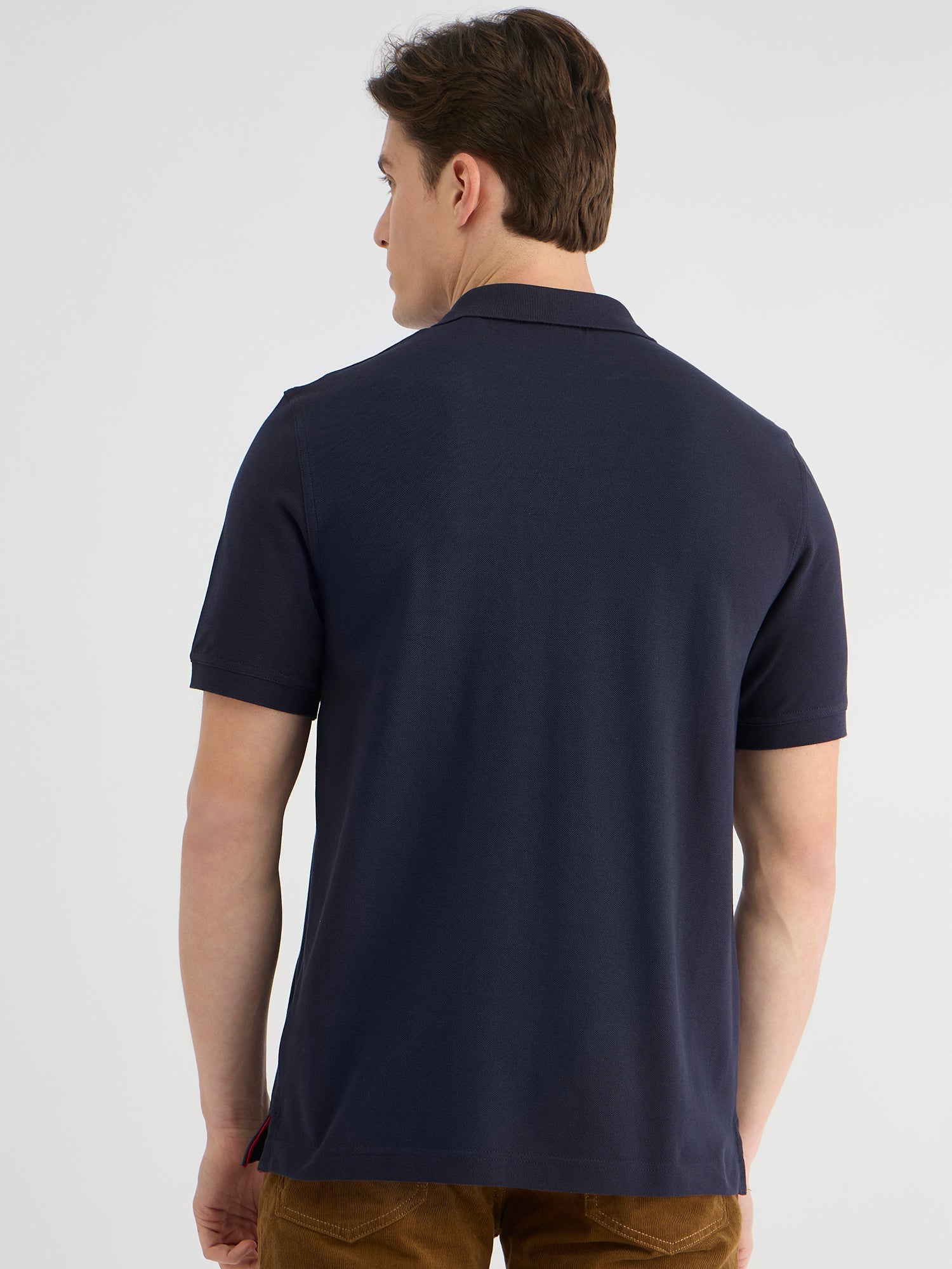 Gant Men Blue Regular Fit Solid Polo Tshirt