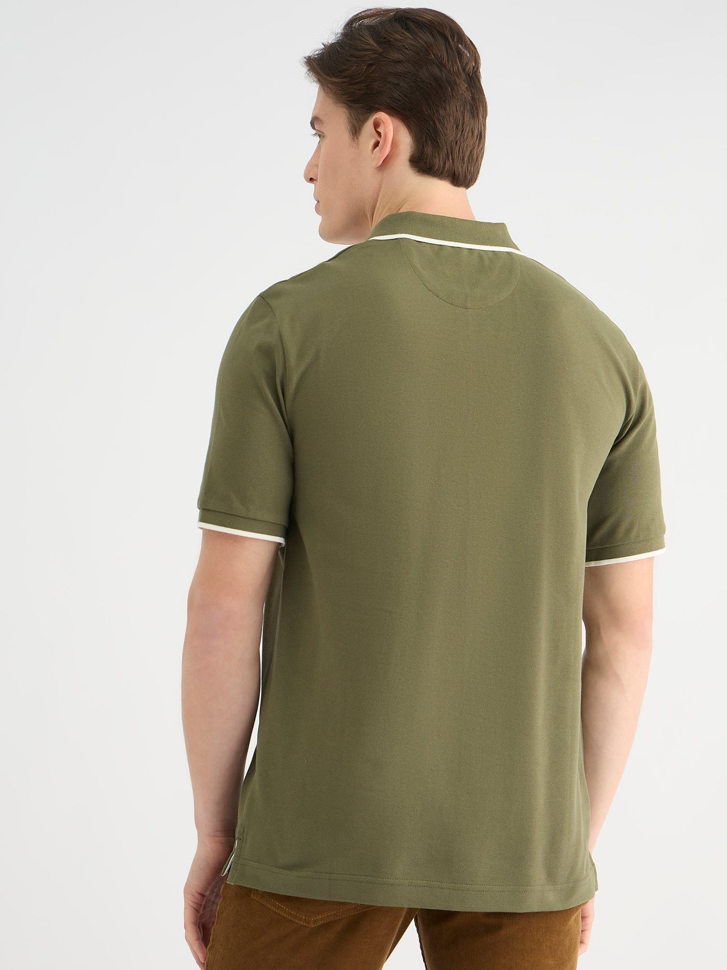 Gant Men Green Regular Fit Solid Polo Tshirt