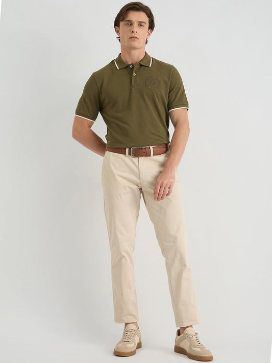 Gant Men Green Regular Fit Solid Polo Tshirt