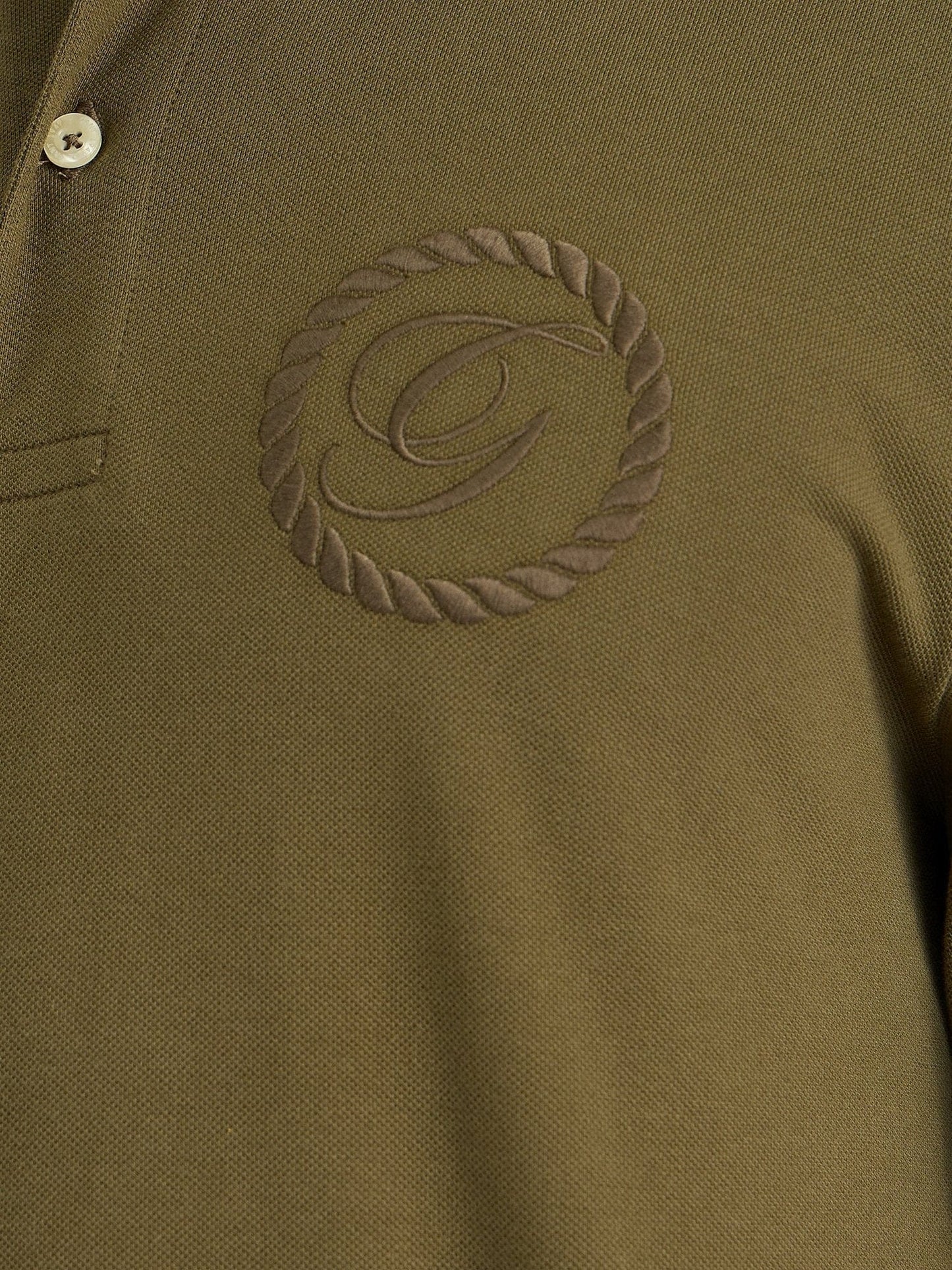 Gant Men Green Regular Fit Solid Polo Tshirt