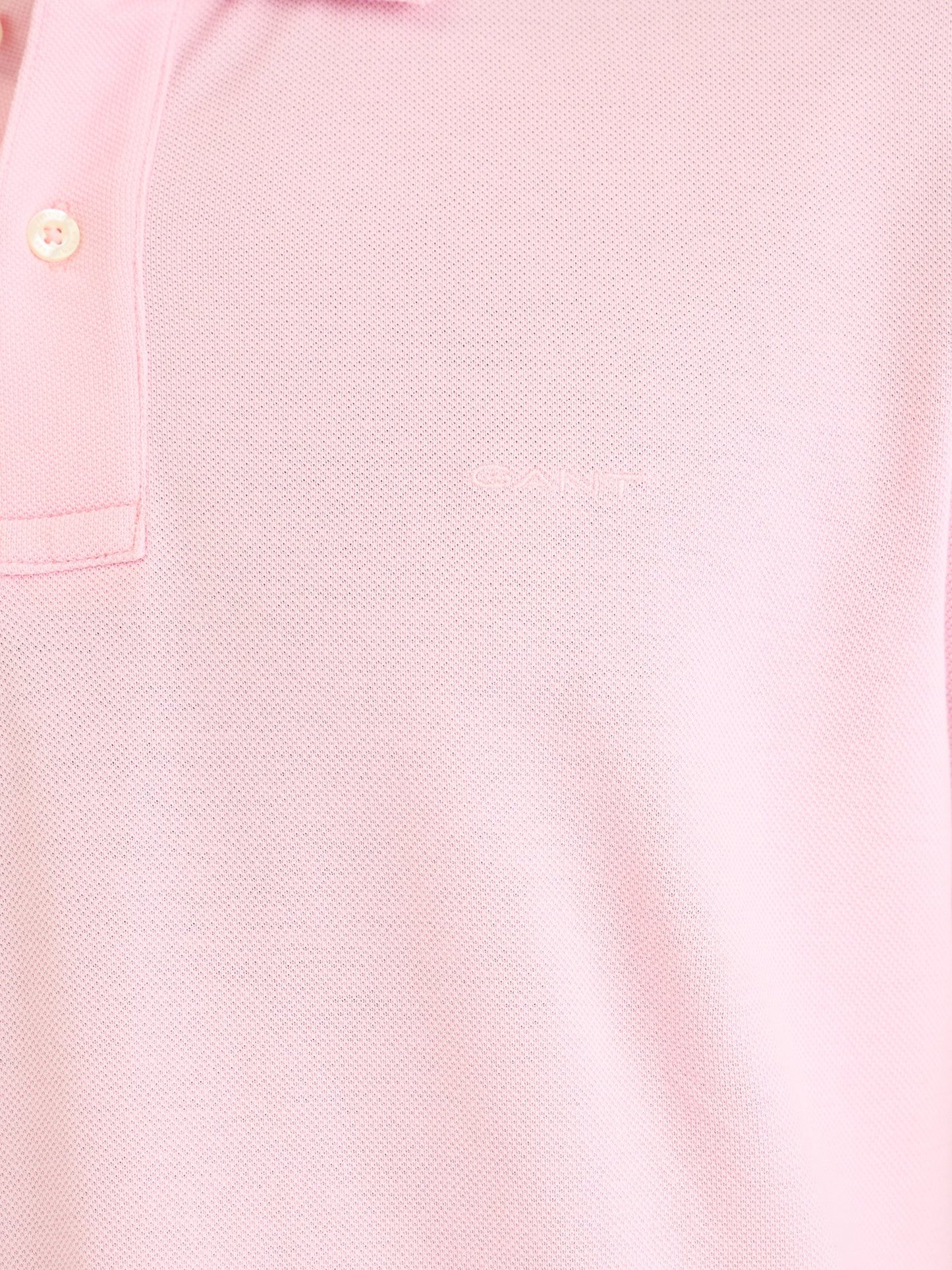 Gant Men Pink Solid Polo Tshirt