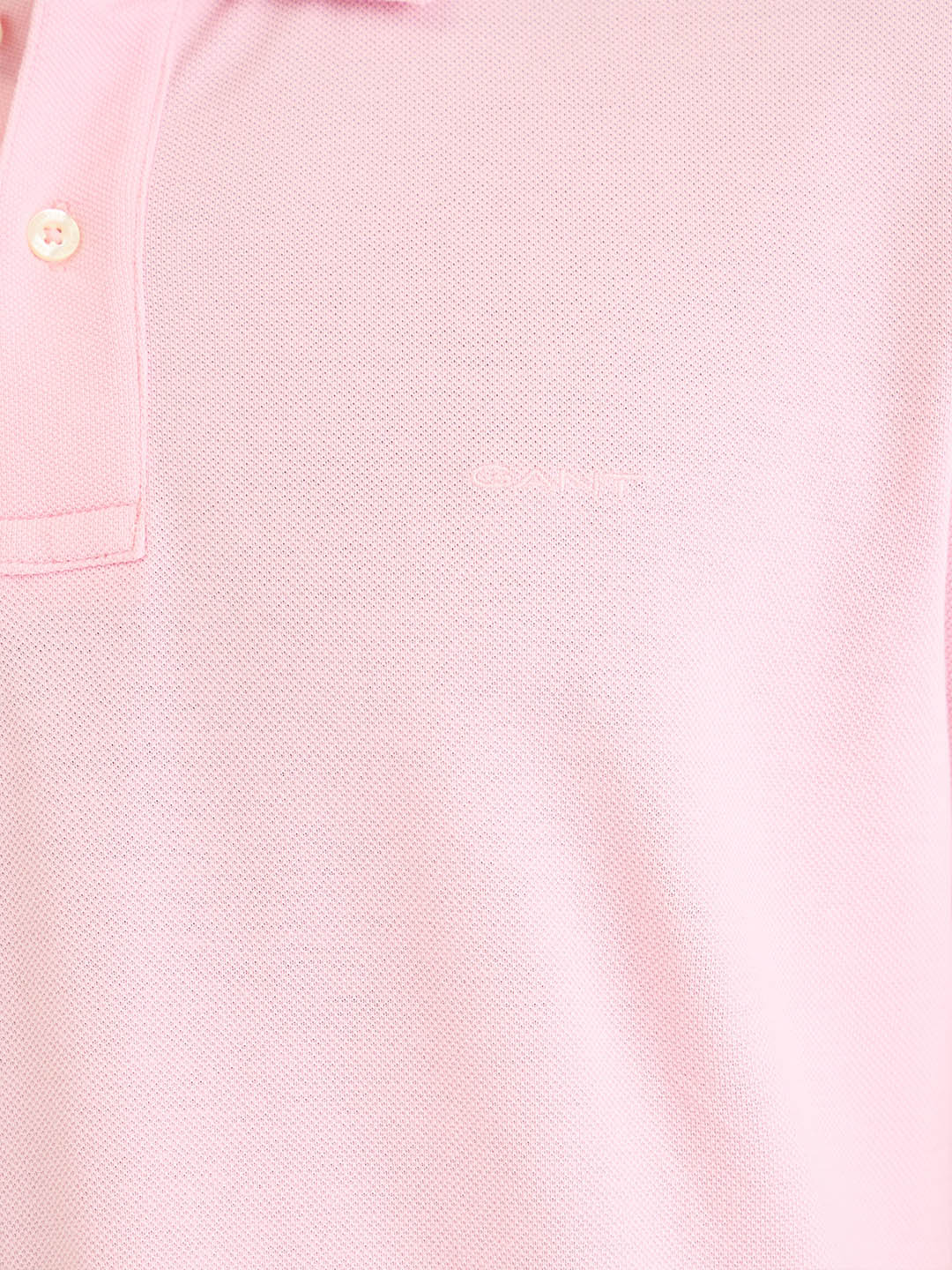 Gant Men Pink Solid Polo Tshirt