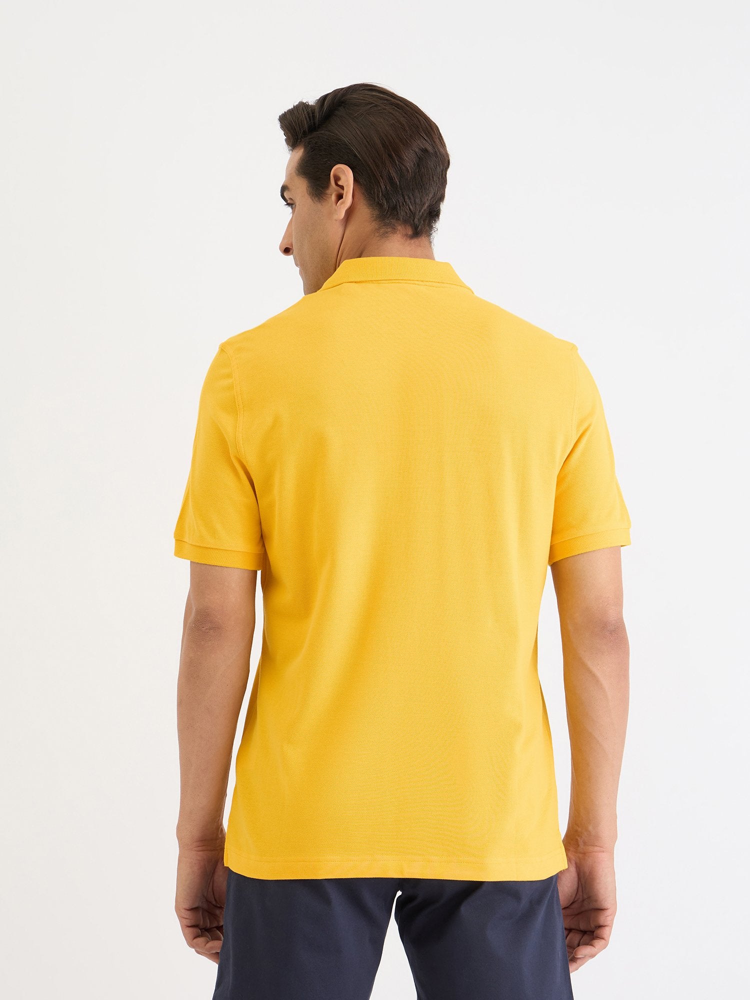 Gant Men Yellow Solid Polo Tshirt