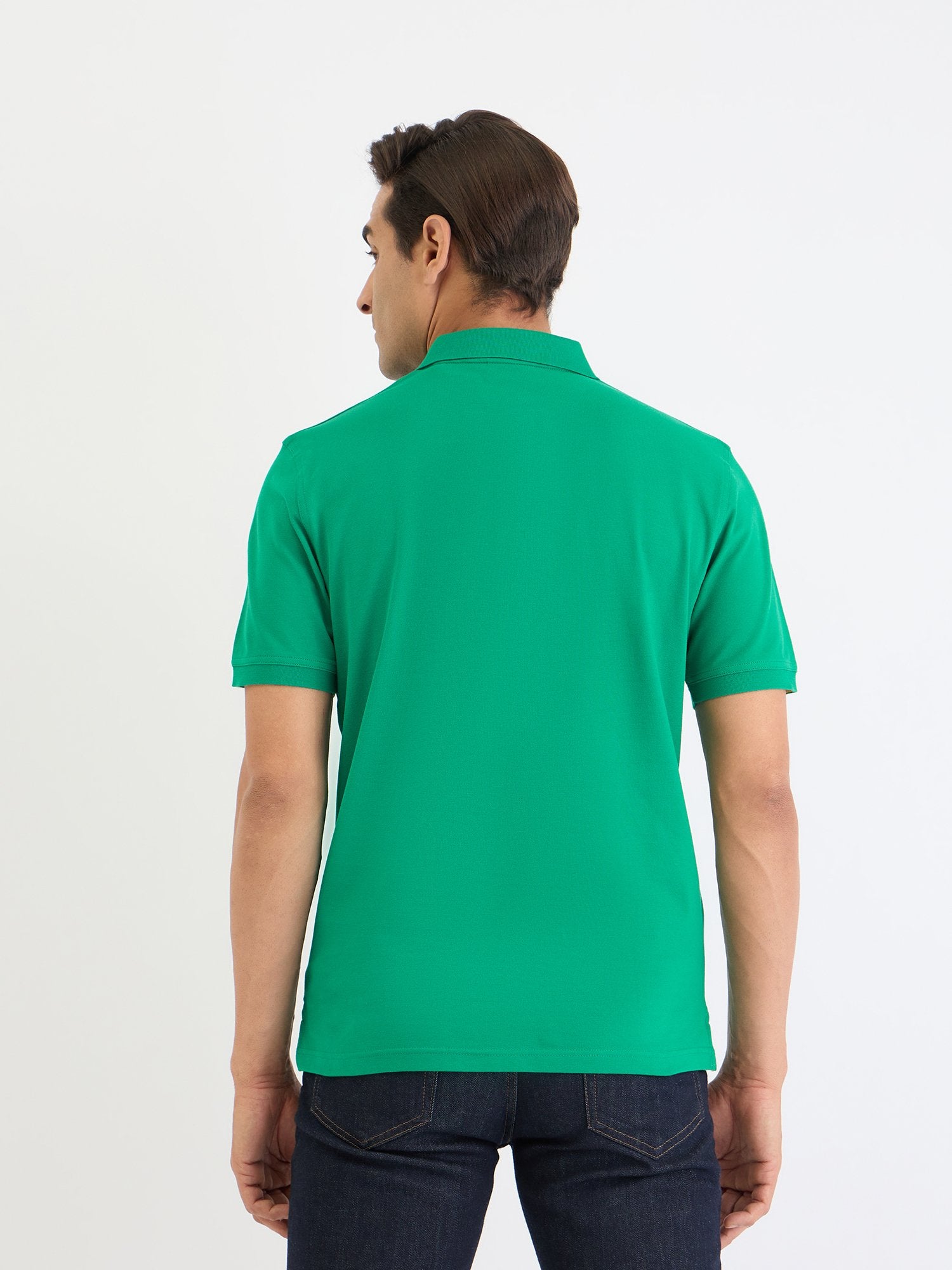 Gant Men Green Solid Polo Tshirt