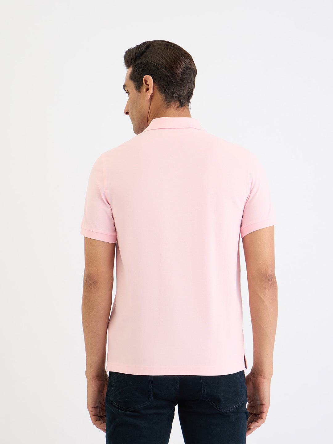 Gant Men Pink Solid Polo Tshirt