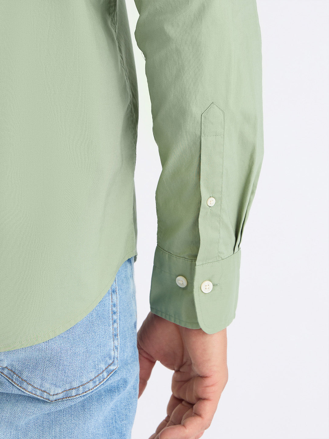 Gant Men Green Solid Collar Shirt