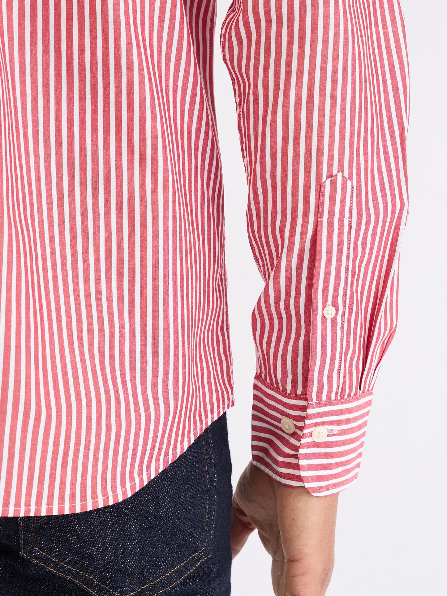 Gant Men Red Striped Collar Shirt