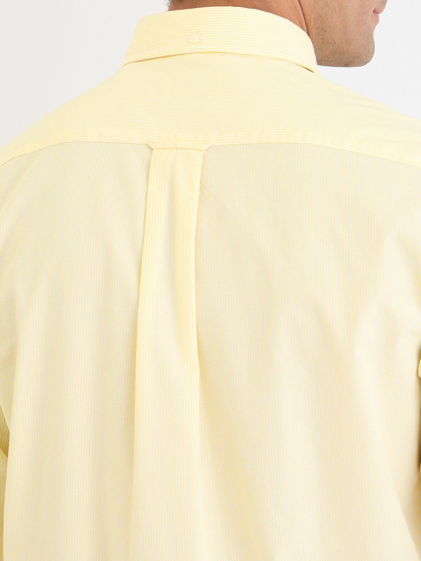 Gant Men Yellow Striped Collar Shirt