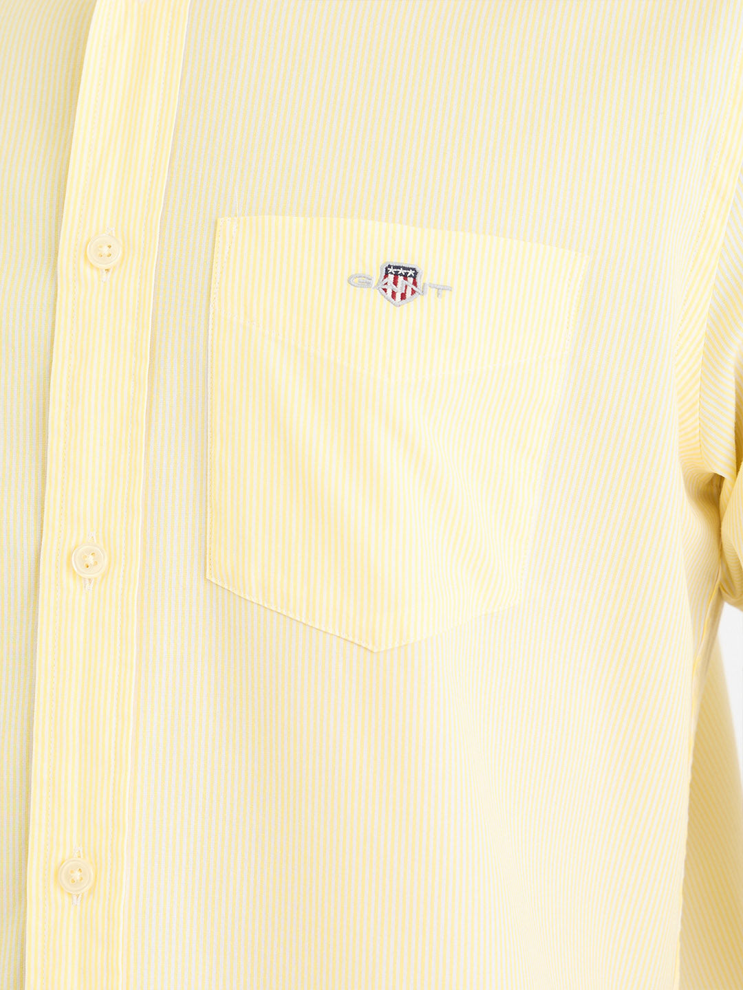 Gant Men Yellow Striped Collar Shirt
