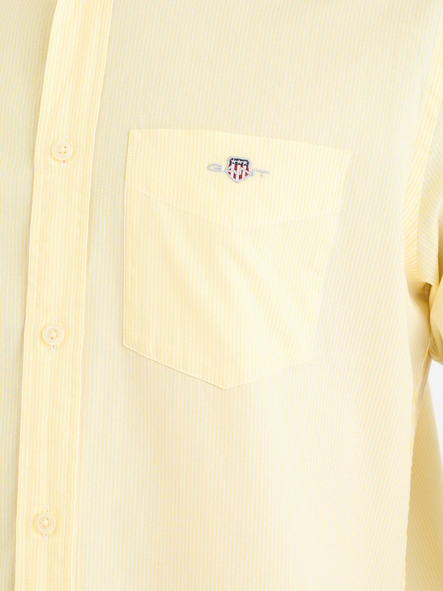 Gant Men Yellow Striped Collar Shirt