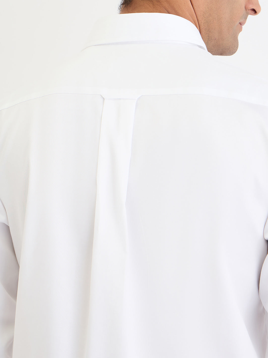 Gant Men White Solid Collar Shirt