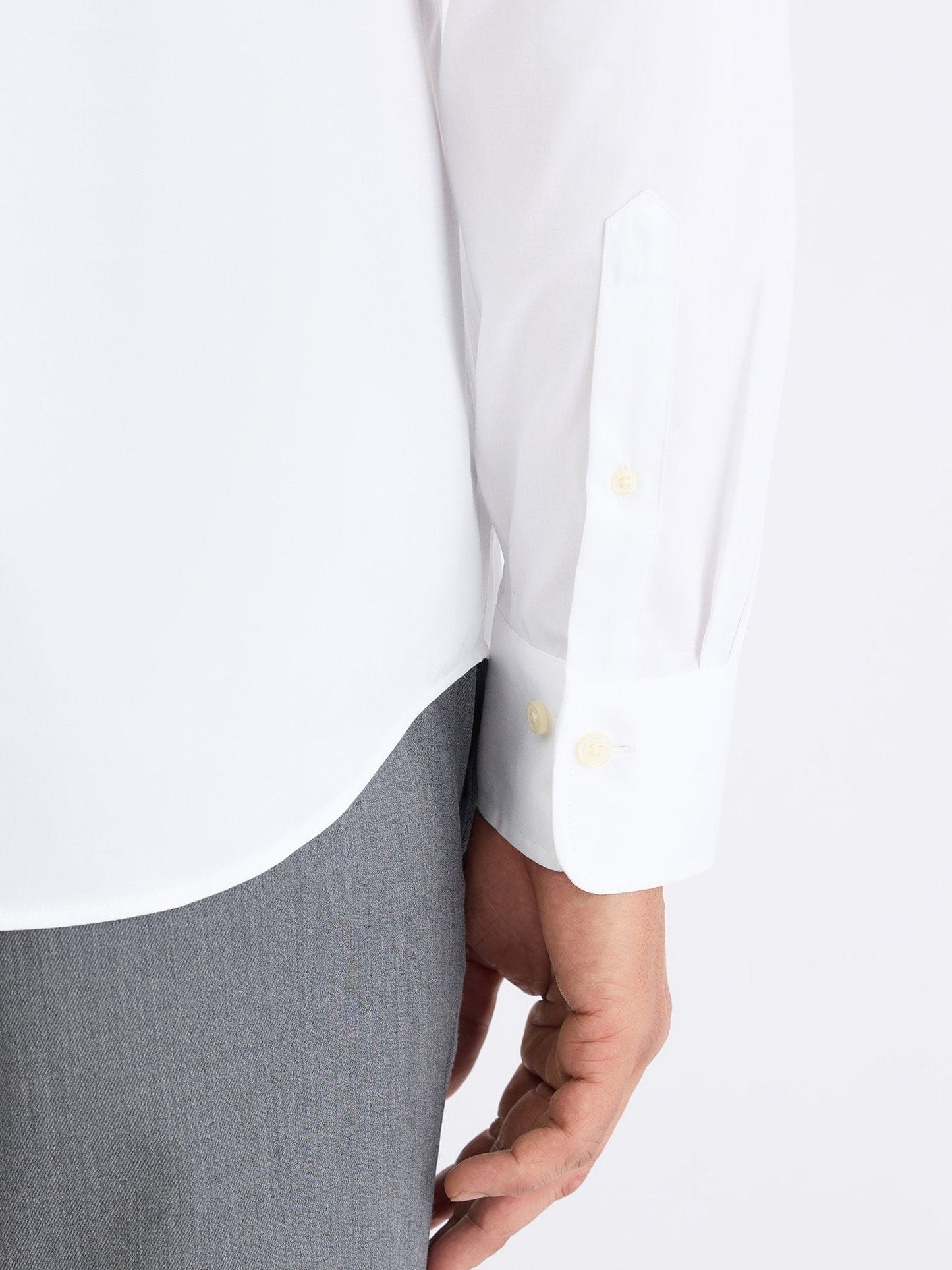 Gant Men White Solid Collar Shirt