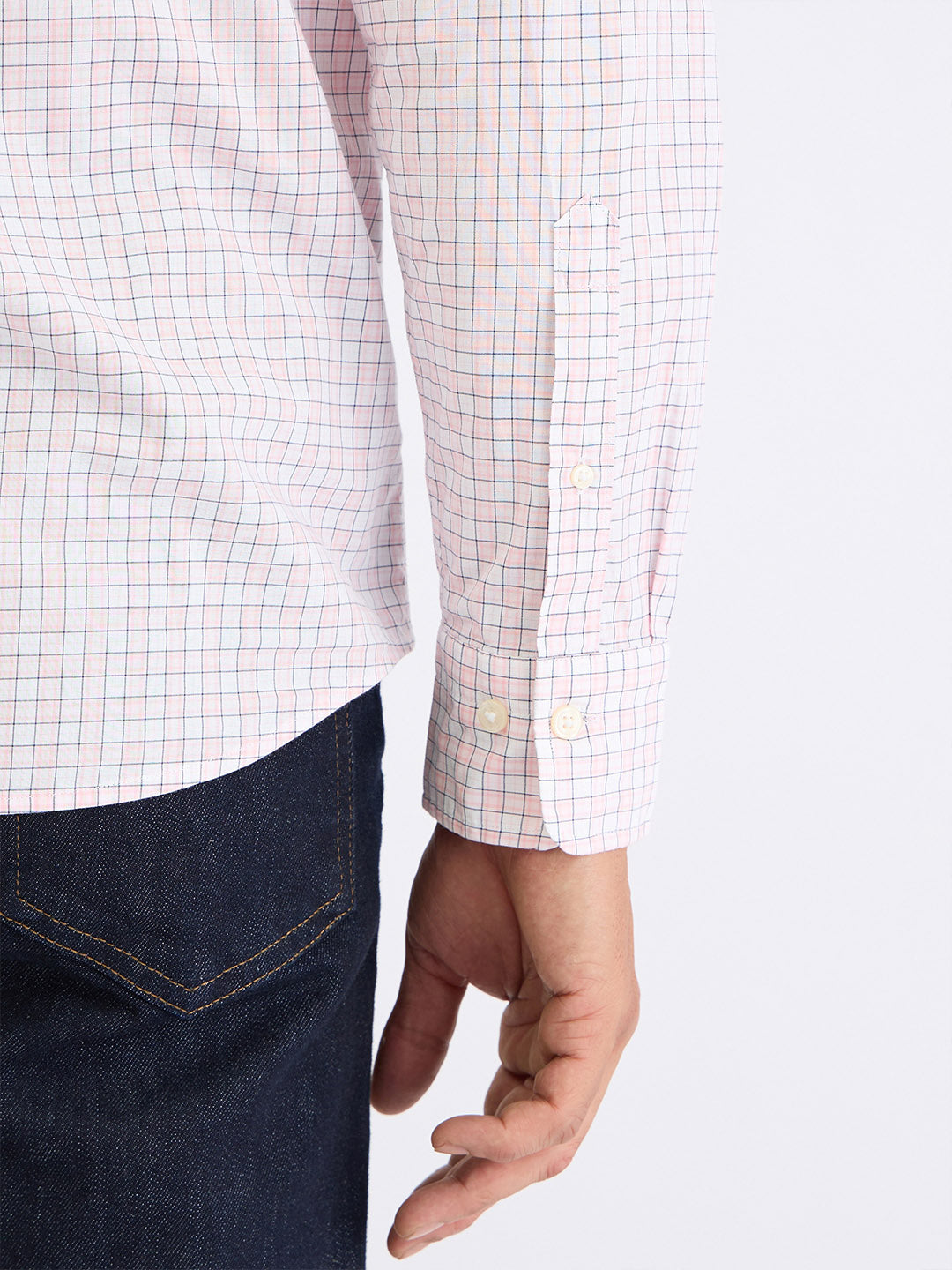 Gant Men Pink Check Collar Shirt