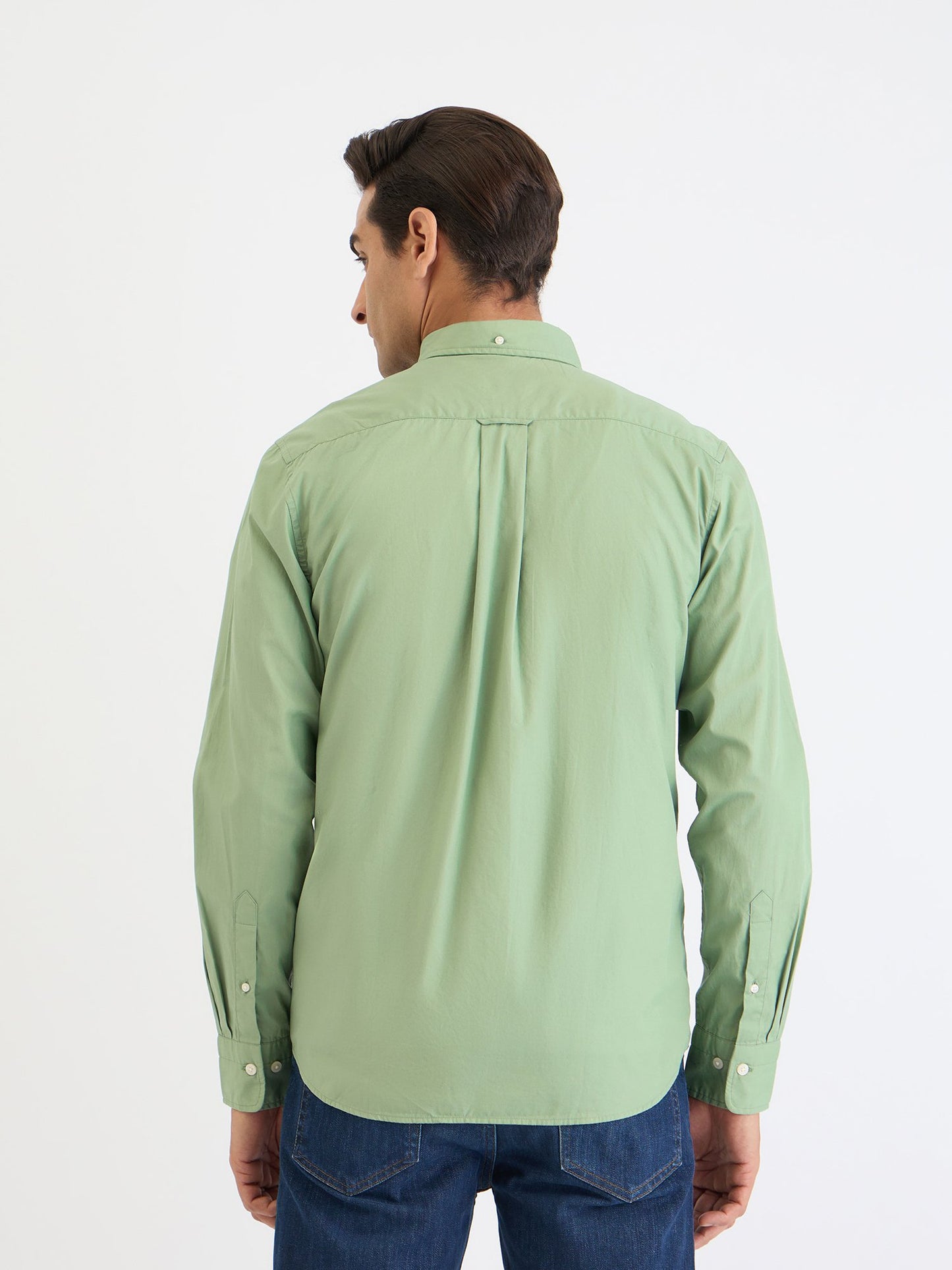Gant Men Green Printed Collar Shirt