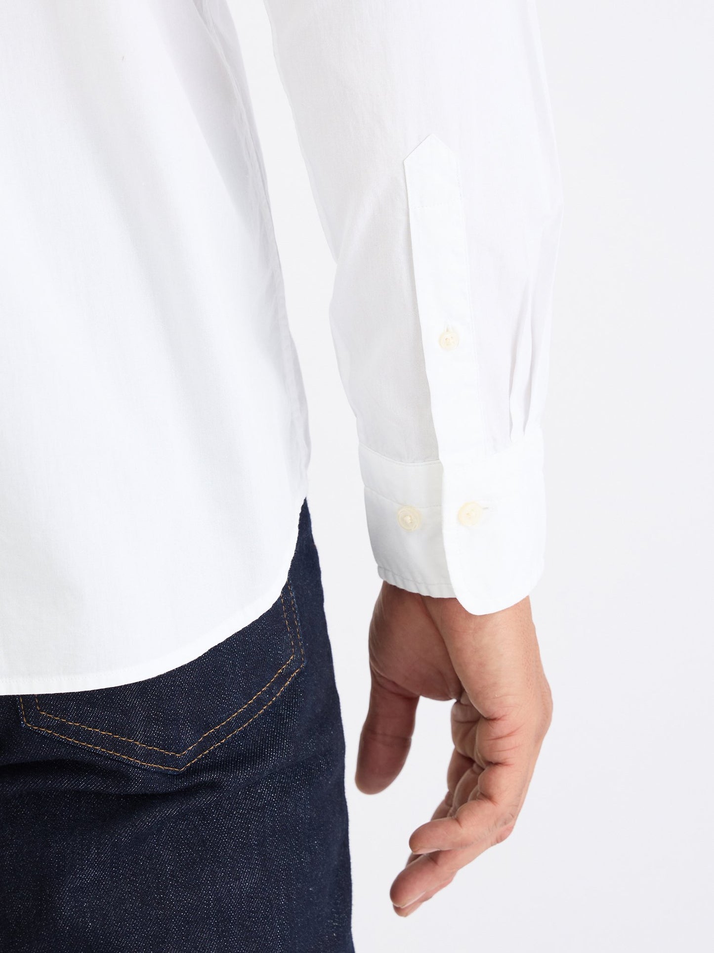 Gant Men White Solid Collar Shirt