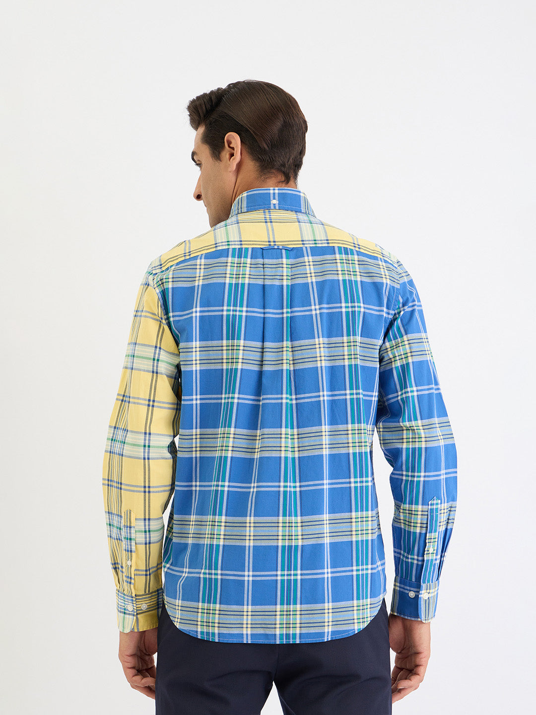 Gant Men Yellow Check Collar Shirt