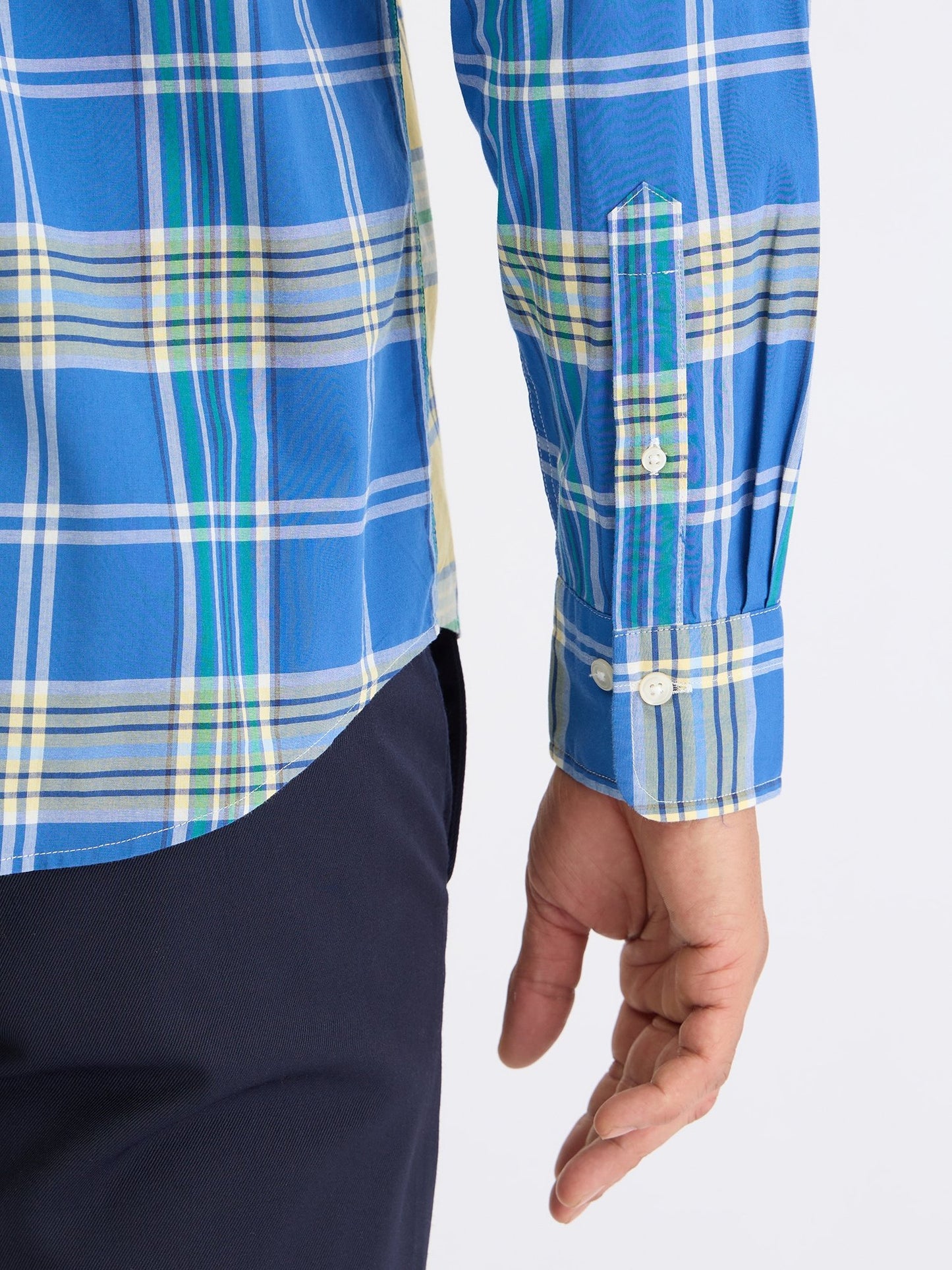 Gant Men Yellow Check Collar Shirt