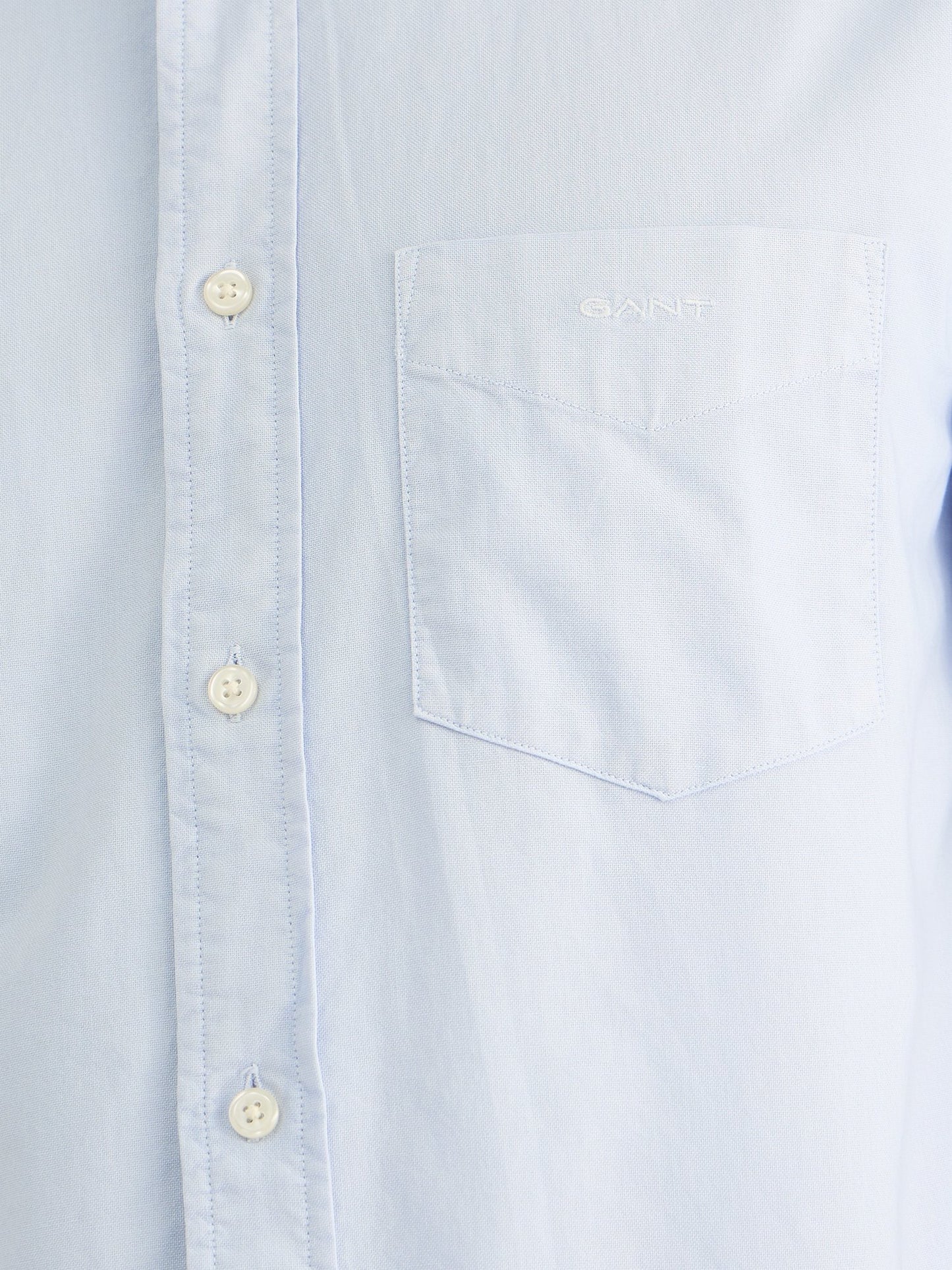 Gant Men Blue Regular Fit Solid Collar Neck Shirt