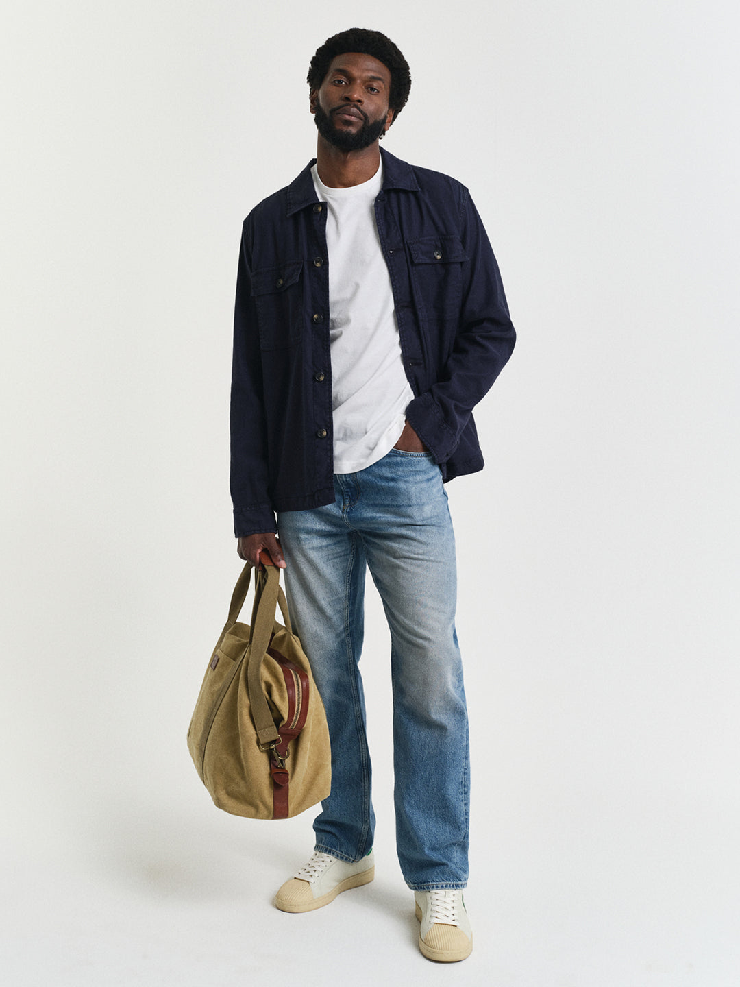 Gant Men White Round Neck Short Sleeves T-Shirt