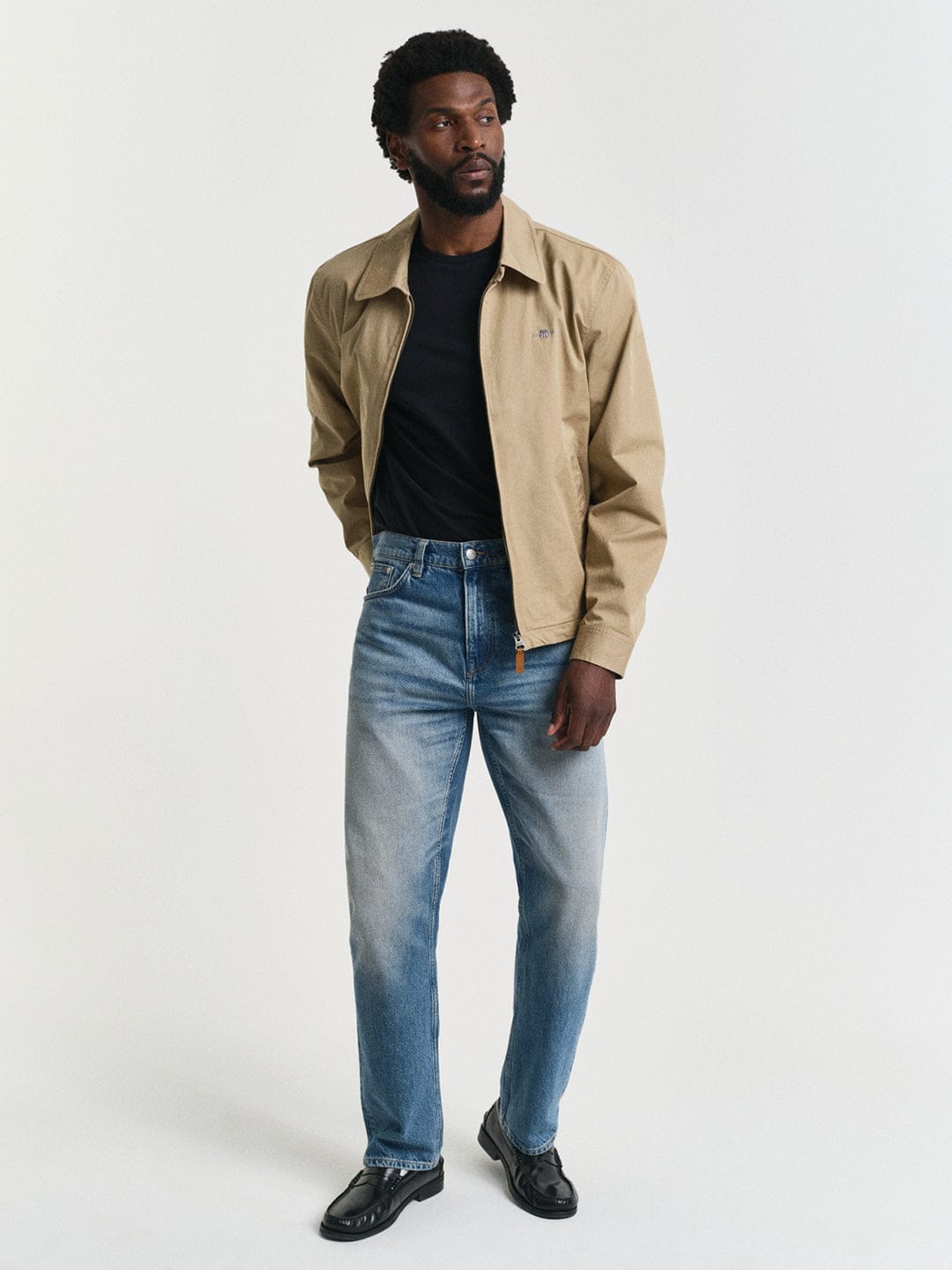 Gant Men Black Round Neck Short Sleeves T-Shirt