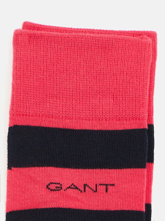 Gant Men Red Barstripe And Solid Socks