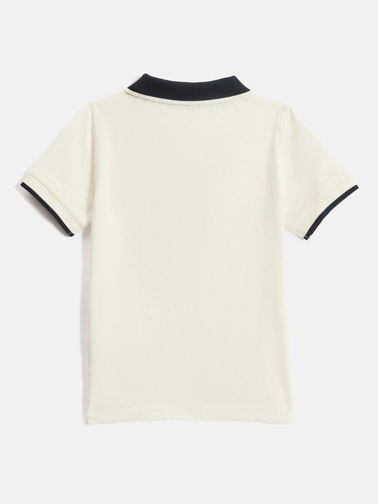 Gant Kids Off White Regular Fit Polo Tshirt
