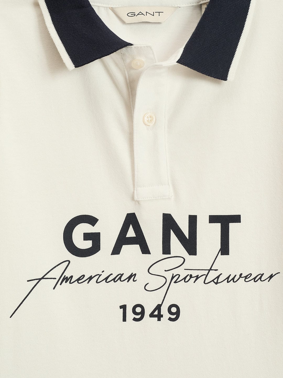 Gant Kids Off White Regular Fit Polo Tshirt