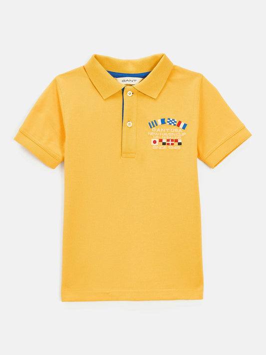 Gant Kids Yellow Regular Fit Polo Tshirt