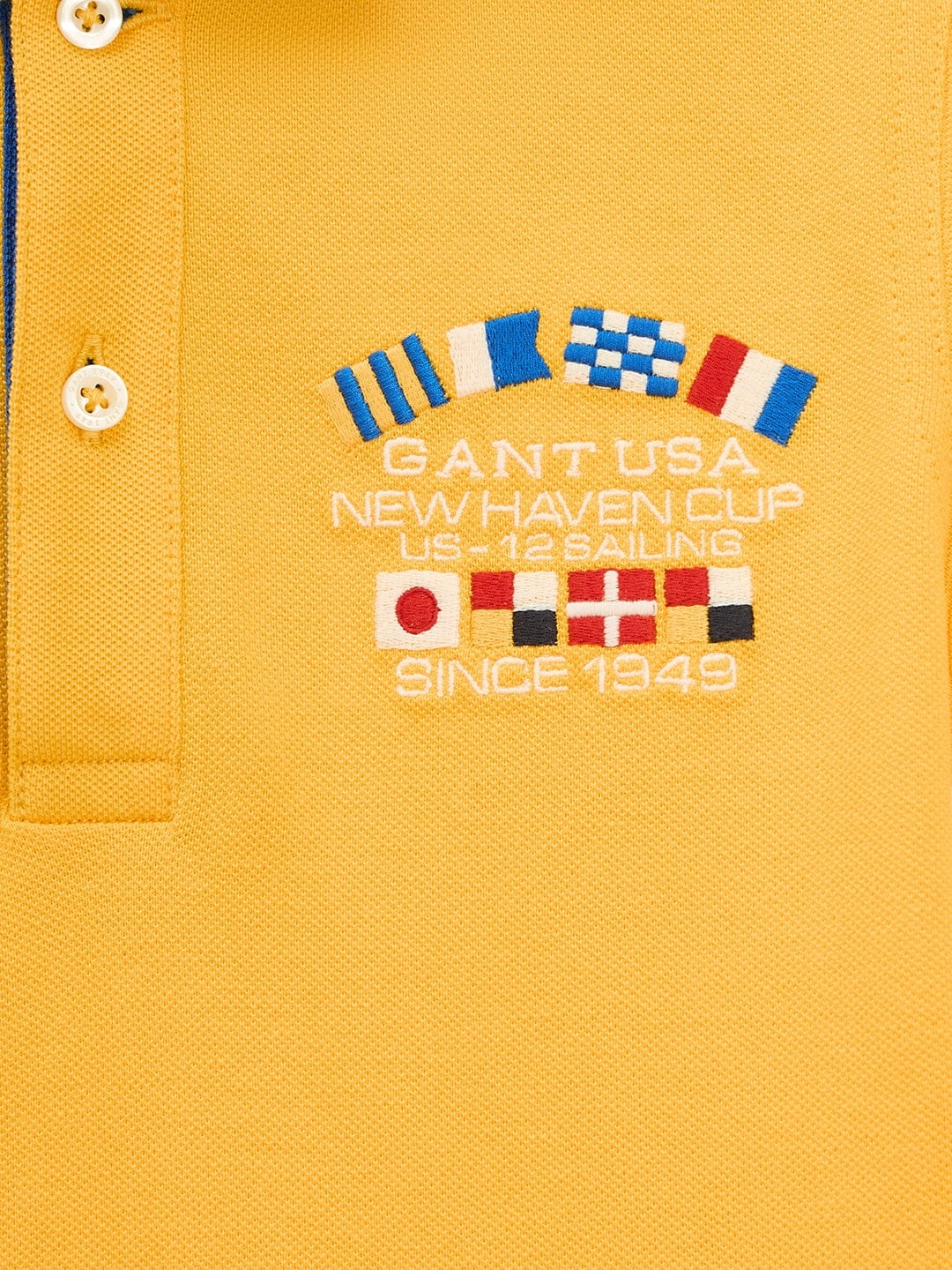 Gant Kids Yellow Regular Fit Polo Tshirt