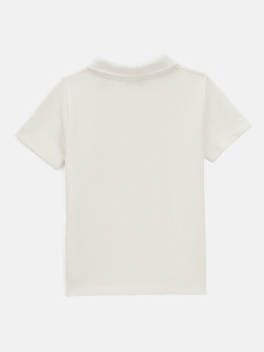 Gant Kids Off White Regular Fit Polo Tshirt