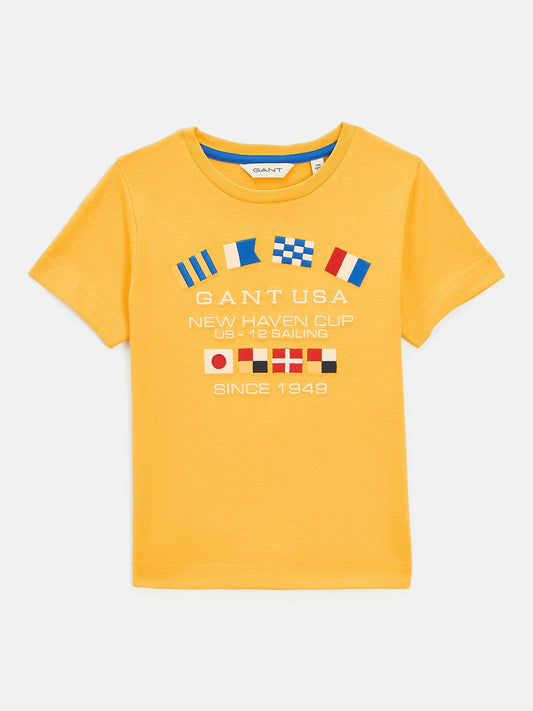Gant Kids Yellow Regular Fit Tshirt