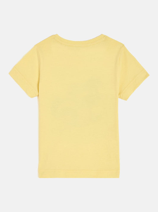 Gant Boys Yellow Round Neck Short Sleeve Graphic T-Shirt