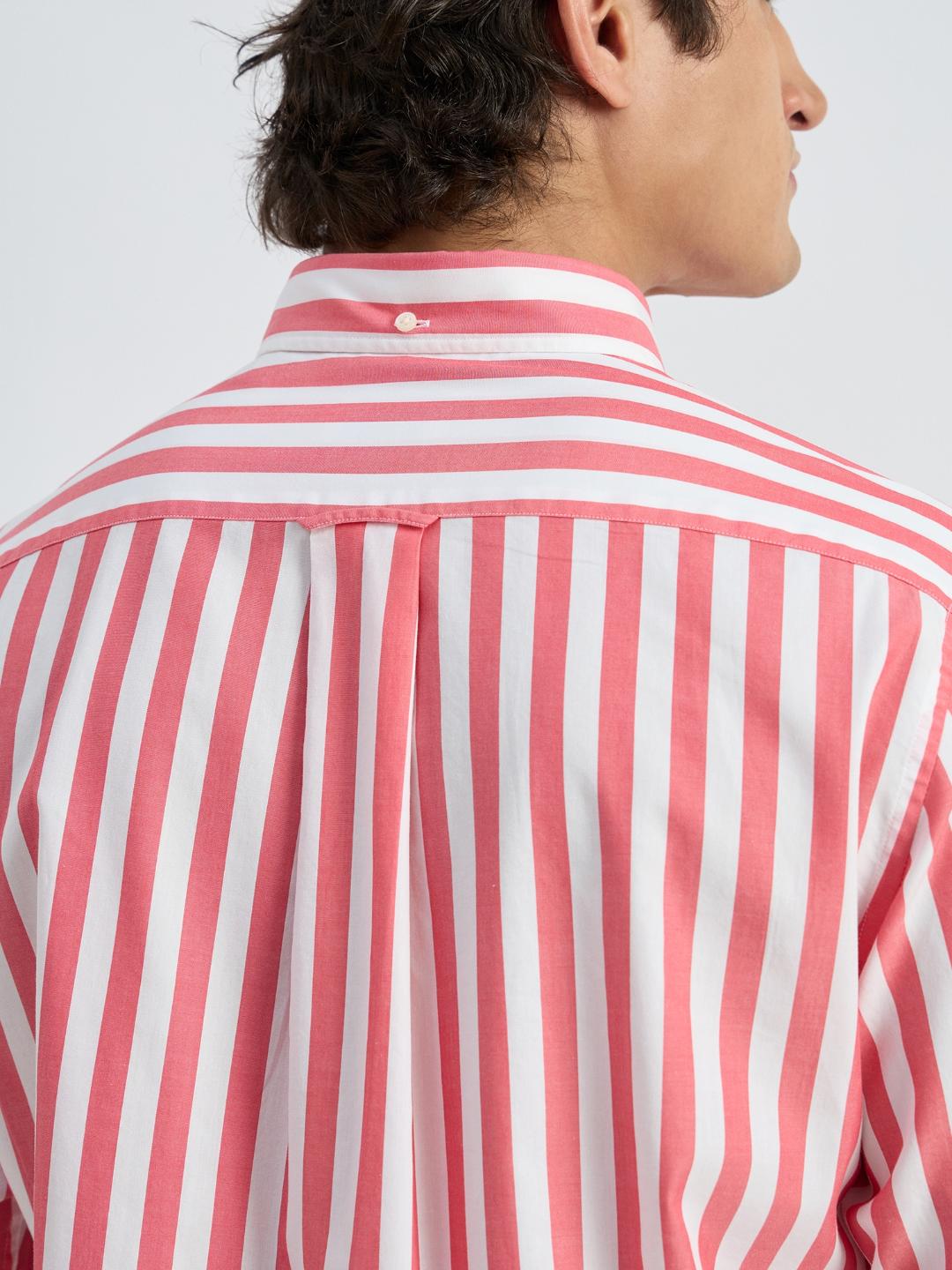 Gant Men Red Striped Collar Shirt