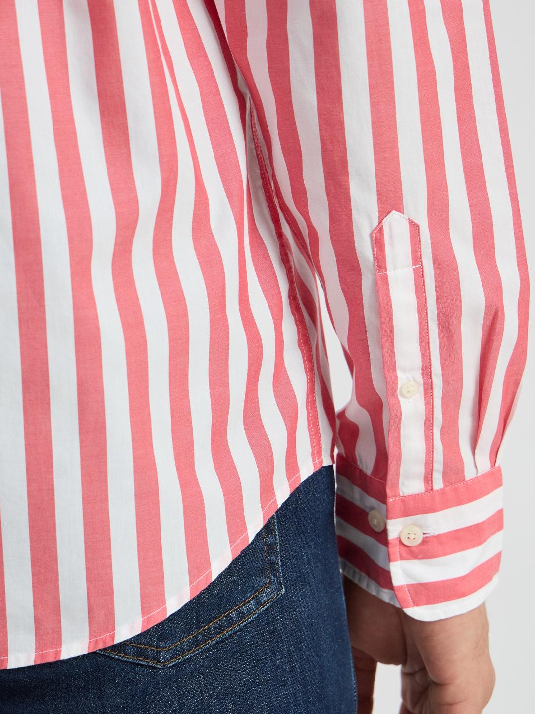 Gant Men Red Striped Collar Shirt