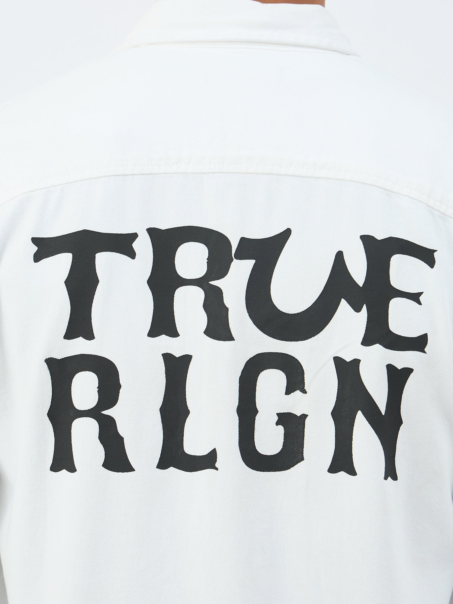 Shop True Religion Men Cream Solid Shirt Collar Shirt Online