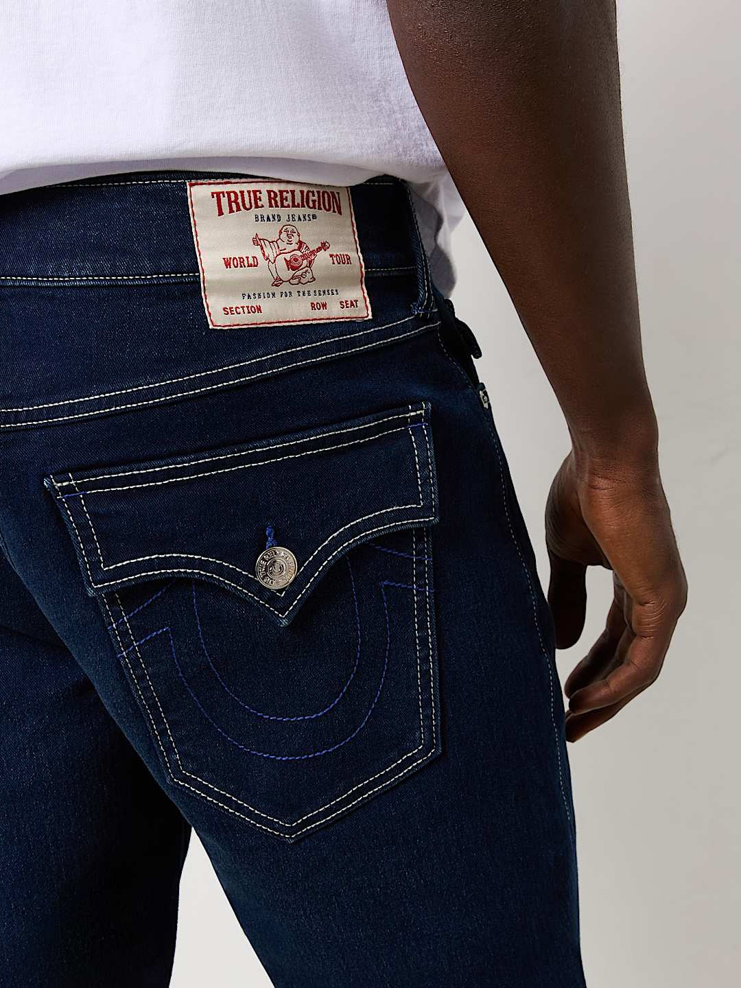 True Religion Men SN Ricky Straight Fit Dark Wash Jeans