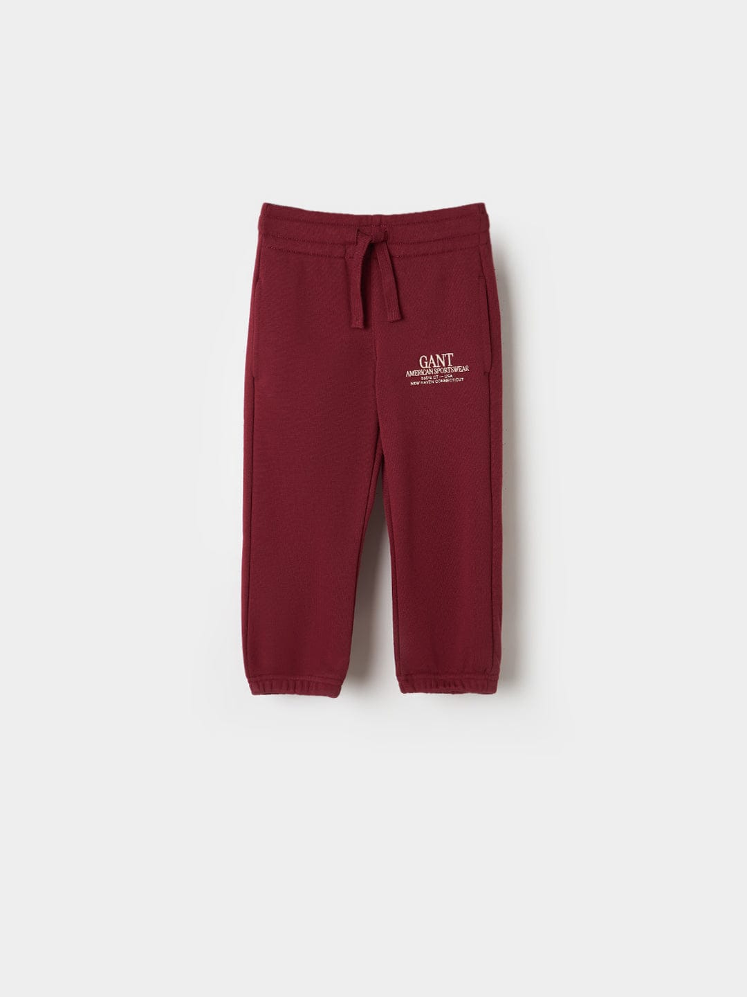 Gant Boys Relaxed Fit Maroon Logo Sweatpant